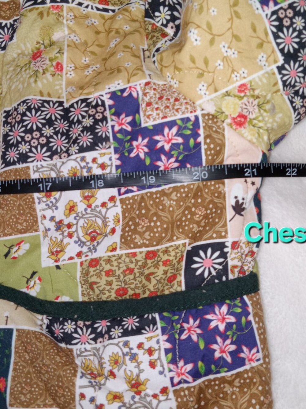 Entro Womens Quilted Patchwork Floral Cotton Jacket Cottagecore Boho S - Picture 11 of 13